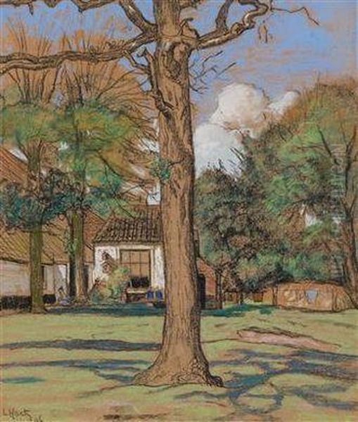 In Der Mitte:ein Baum Oil Painting by Louis Hartz