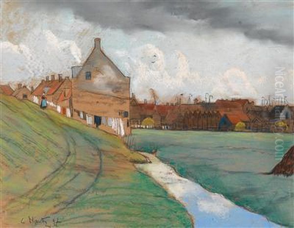 Ortsrand Oil Painting by Louis Hartz