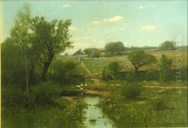 Springtime Oil Painting by Du Bois Fenelon Hasbrouck