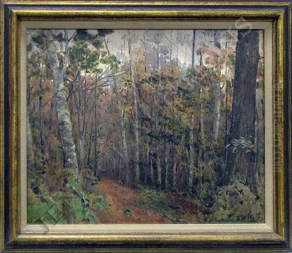 Forest Glen Oil Painting by Ernest William Haslehurst