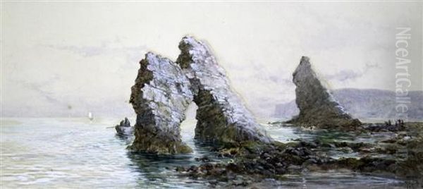 Freshwater, Isle Of Wight Oil Painting by Grace H. Hastie