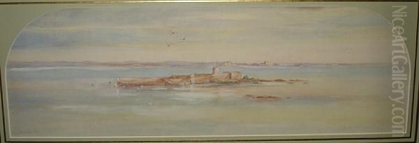 'st Aubin's Fort, Jersey' Oil Painting by Grace H. Hastie