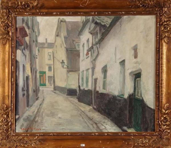 Ruelle De Bruxelles Oil Painting by Gaston Haustrate