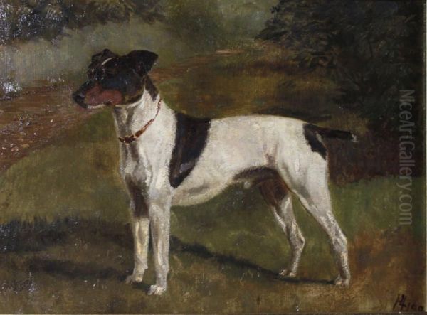 Nipper Oil Painting by Alfred Charles Havell