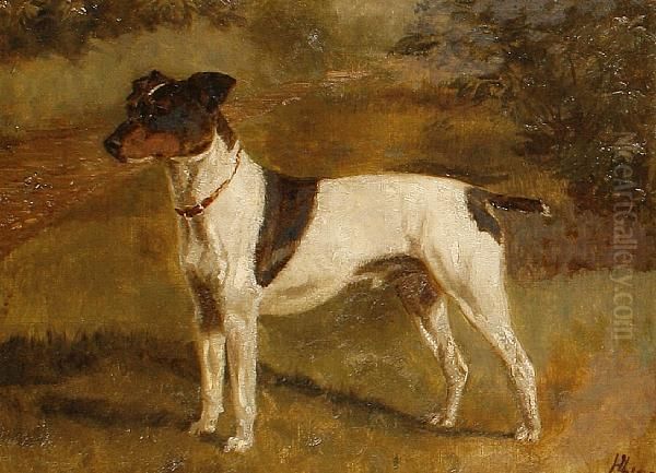 Nipper Oil Painting by Alfred Charles Havell