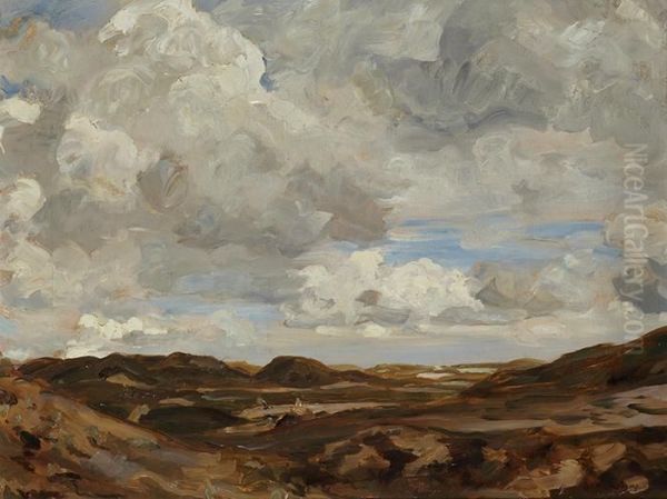 The Dunes Near Katwijk Oil Painting by Gerhard Christiaan Haverkamp