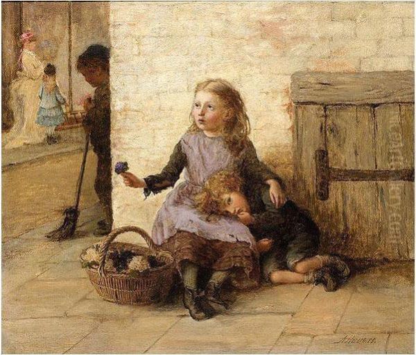 'tis A Very Good World Oil Painting by Alice Mary Havers