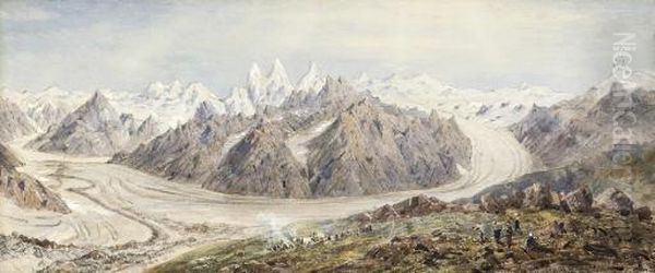 The Baltoro Glacier, Karakoram Oil Painting by Henry Haversham Godwin Austen