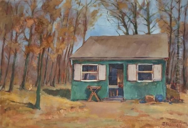 La Cabane Oil Painting by Georges Haway