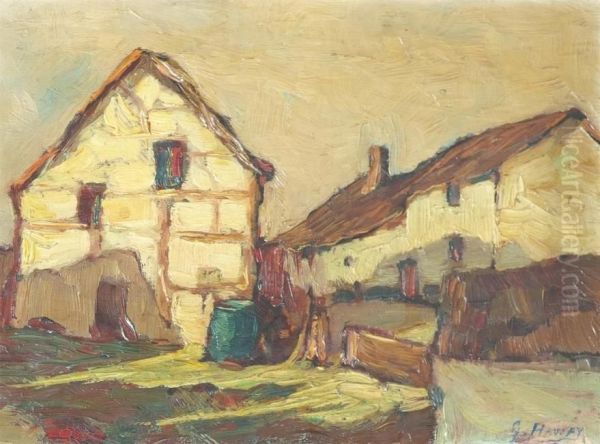 Cour De Ferme Oil Painting by Georges Haway