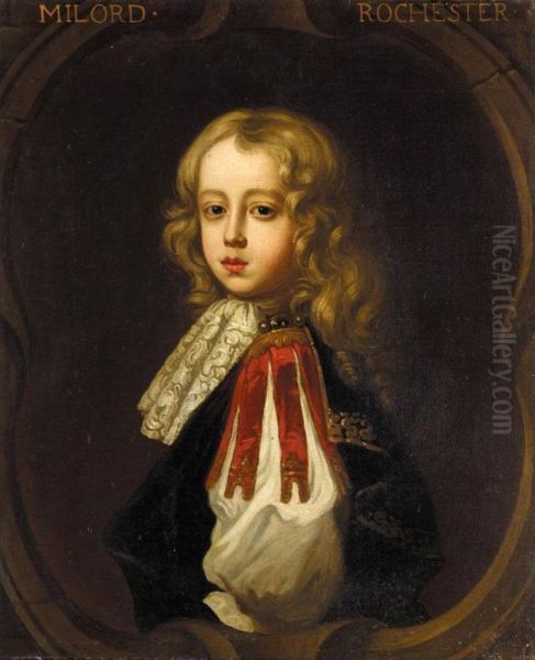 Portrait Of Charles, Lord Wilmot, Son Of Henry, Earl Of Rochester, When A Child Oil Painting by Thomas Hawker