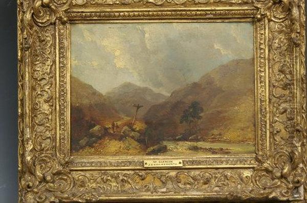 Nr Glencoe Oil Painting by Joseph Haslam Hawksworth