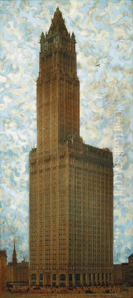 Woolworth Building, New York Oil Painting by Hughson Hawley