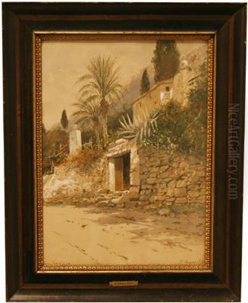 Stradina A Ragusa Oil Painting by Ernst Hawlicek