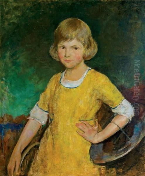 Young Girl In Yellow Oil Painting by Charles Webster Hawthorne