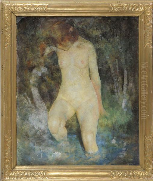 Leda Oil Painting by Charles Webster Hawthorne