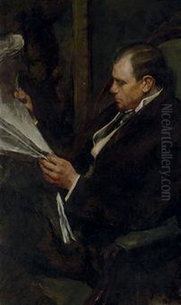 Edmund Burke Osborne Oil Painting by Charles Webster Hawthorne