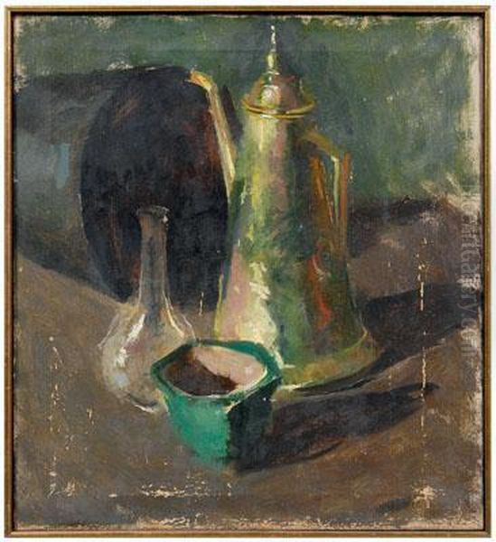 Still Life With Coffeepot Oil Painting by Charles Webster Hawthorne