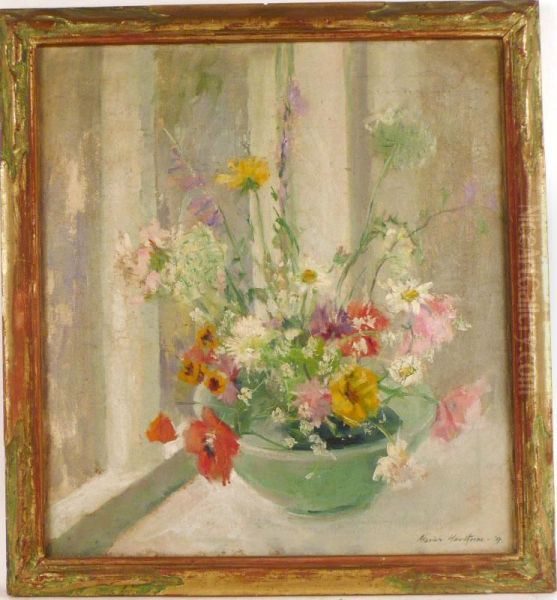 Floral Still Life Oil Painting by Marion C. Hawthorne