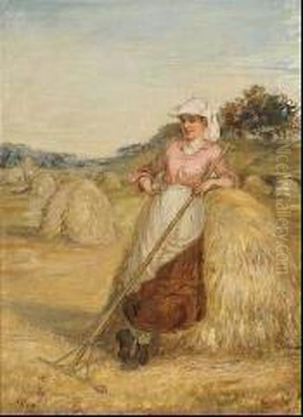 The Haymaker Oil Painting by George H. Hay