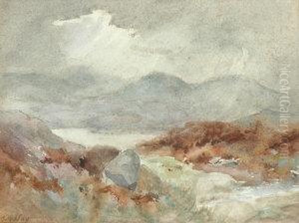 Loch Voil Oil Painting by Thomas Marjoribanks Hay