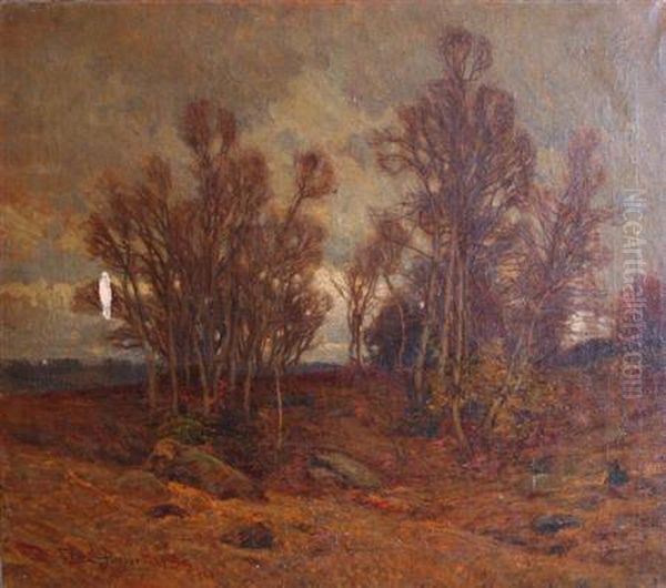 November Oil Painting by Edward Parker Hayden