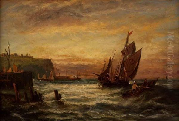 Casting The Nets Oil Painting by Edwin Hayes