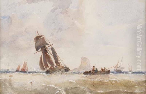 Shipping Scene Oil Painting by Edwin Hayes