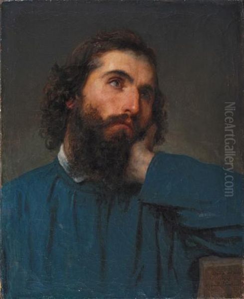 Ritratto Virile Oil Painting by Francesco Paolo Hayez