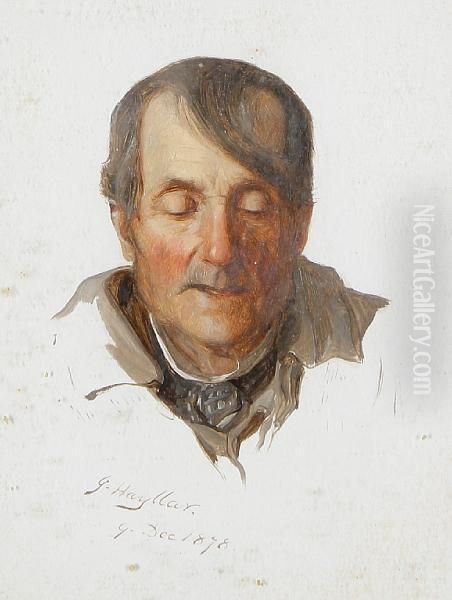 Portrait Of A Man; Portrait Of A Woman, Apair Oil Painting by James Hayllar