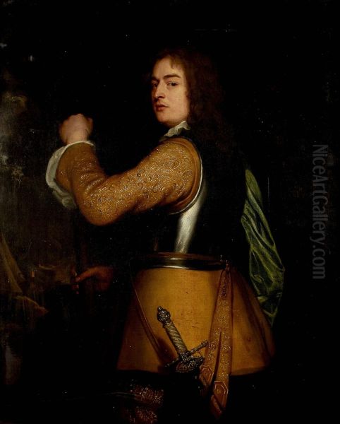 Three-quarter Length Portrait Of The Fourth Viscount Ofkilmorey Oil Painting by John Hayls