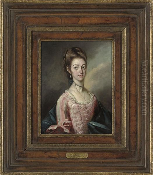 Portrait Of A Lady Traditionally Identified As The Actress Oil Painting by Francis Hayman