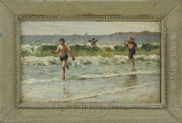 Beach At Lynn Oil Painting by George Arthur Hays