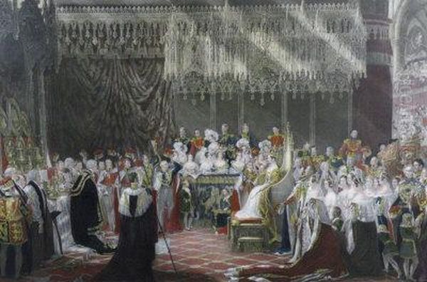 The Coronation Of Her Most Gracious Majesty, Queen Victoria Oil Painting by Sir George Hayter