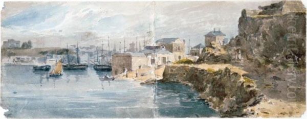 A Folio Of Watercolours Oil Painting by John Samuel Hayward