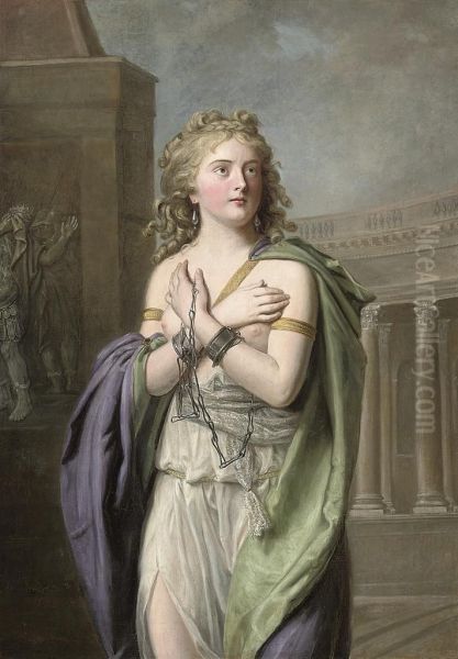 Zenobia, Queen Of Palmyra, In Chains Oil Painting by Guy Head