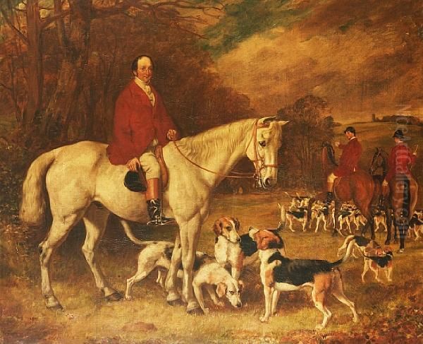 John Henry, Earl Of Clonmell With Hishounds Oil Painting by Thomas Frank Heaphy