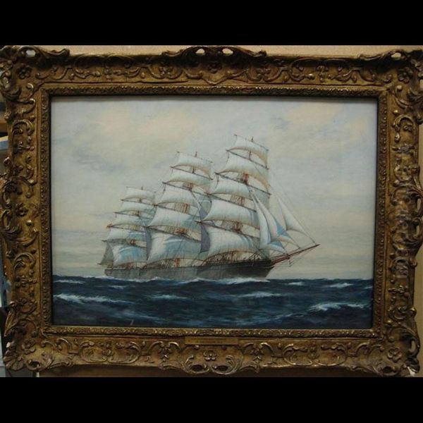 The Clipper Ship Warwick Oil Painting by Robert Heddon