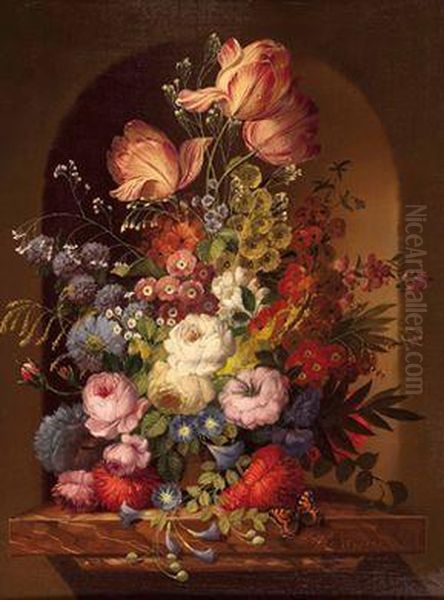 Blumenstillleben Oil Painting by Heem De Jan Davidsz & Studio