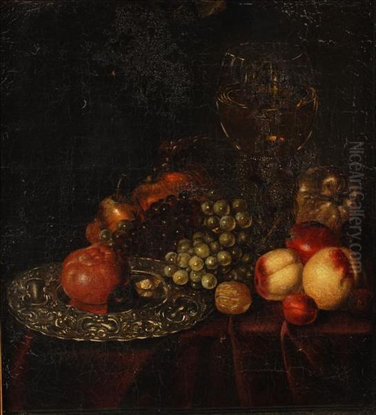 Still Life Offruit And Goblet Oil Painting by Heem De Jan Davidsz & Studio