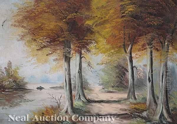 Trees Oil Painting by Marinus Heijl