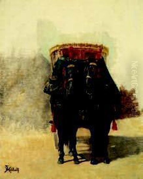 Carrozza Oil Painting by Ferdinand Heilbuth