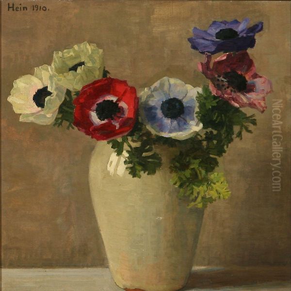 Italienske Anemoner Oil Painting by Einar Hein