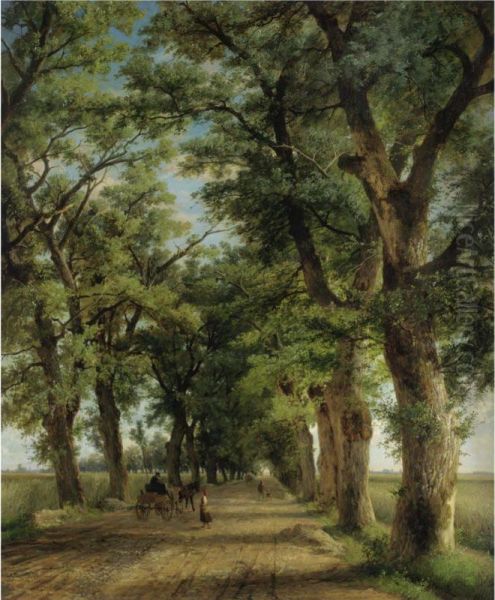 Allee Bei Munchen Oil Painting by Eduard Heinel