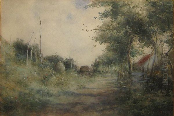 Landschap. Oil Painting by Armand Heins