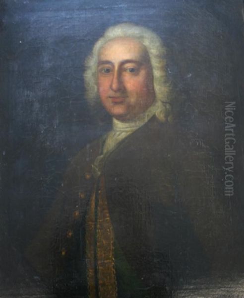 Portrait Of Thomas Dyke Of Tetton,
Aged 57 Quarter Length Oil Painting by John Theodore Sen Heins