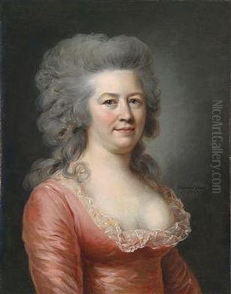 Portrait Of A Lady Oil Painting by Johann Ernst Heinsius