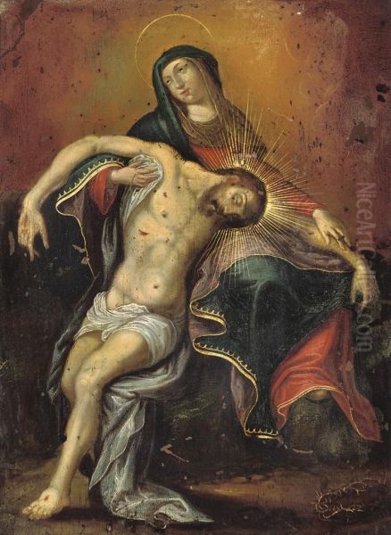 Pieta Oil Painting by Joseph Heinz I