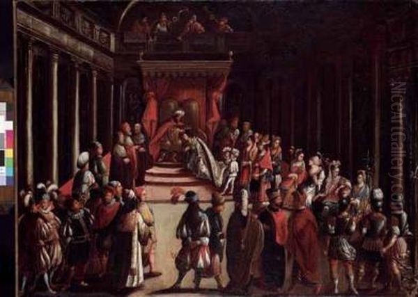 Incoronazione Della Regina Cornaro Oil Painting by Joseph, The Younger Heintz