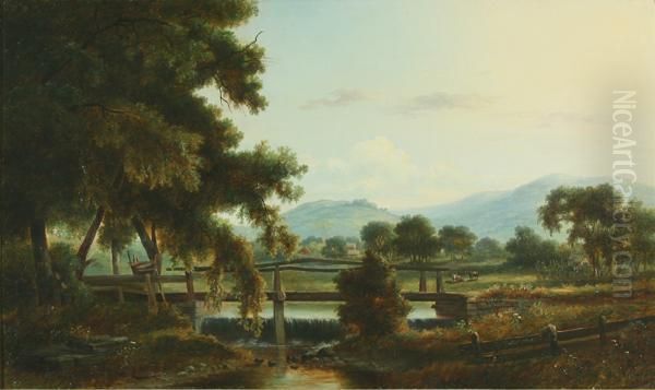 Summer Idyll Oil Painting by Joseph Antonio Hekking